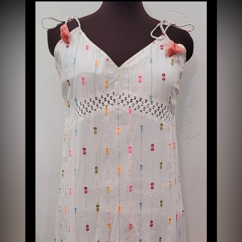 Lovestitch White Embroidered Maxi Sundress
